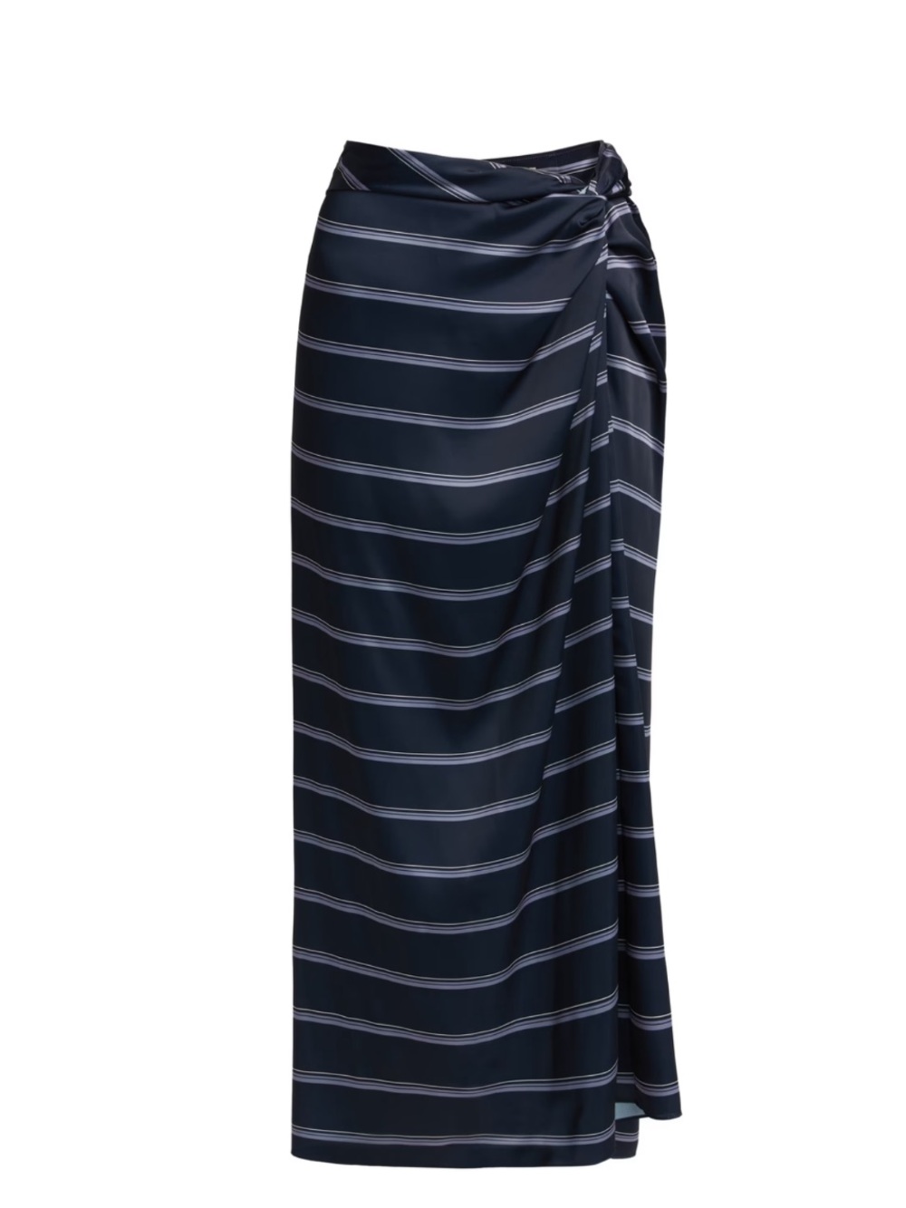 Vince
Blue Striped Midi Satin Skirt size 2 in blue new without tags